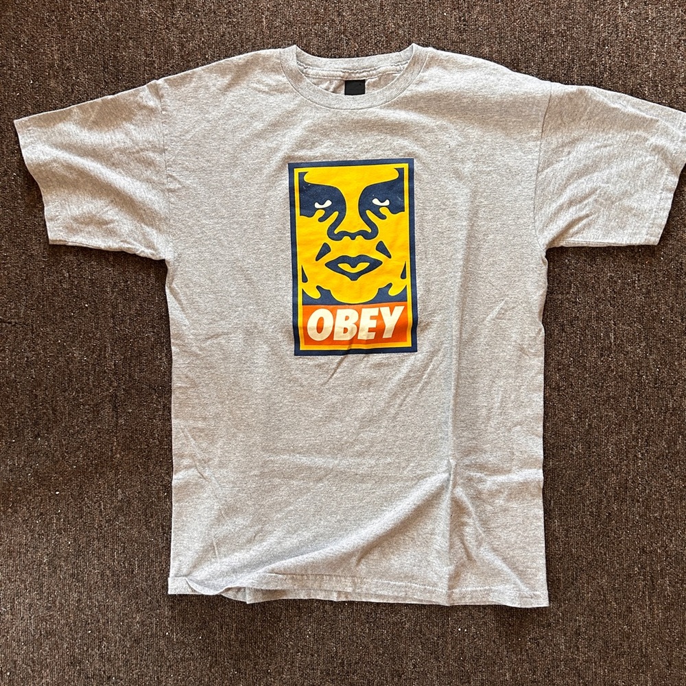 Obey Gray Graphic T-Shirt